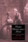 Image for Women Writing about Money : Women&#39;s Fiction in England, 1790-1820