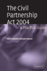Image for The Civil Partnership Act 2004  : a practical guide