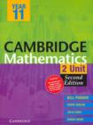 Image for Cambridge 2 Unit Mathematics Year 11 Second Edition