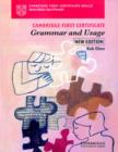 Image for Cambridge First Certificate grammar and usage: Student&#39;s book