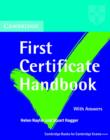 Image for Cambridge First Certificate Handbook With answers