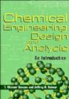 Image for Chemical Engineering Design and Analysis