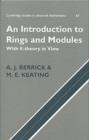 Image for An Introduction to Rings and Modules