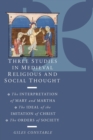 Image for Three Studies in Medieval Religious and Social Thought