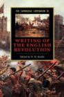 Image for The Cambridge companion to writing of the English Revolution