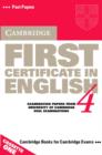 Image for Cambridge First Certificate in English 4 Cassettes (2)
