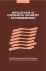 Image for Applications of Differential Geometry to Econometrics