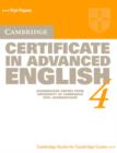 Image for Cambridge Certificate in Advanced English 4 Student&#39;s book