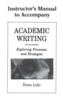 Image for Academic Writing Instructor&#39;s Manual