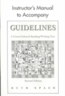 Image for Guidelines Instructor&#39;s Manual : A Cross-cultural Reading / Writing Text : Instructor&#39;s Manual to 2r.e