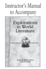 Image for Explorations in World Literature Instructor&#39;s Manual