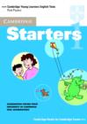 Image for Cambridge Starters 1 Student&#39;s Book