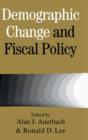 Image for Demographic change and fiscal policy