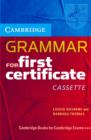 Image for Cambridge Grammar for First Certificate Cassette