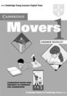 Image for Cambridge Movers 1 Answer Booklet