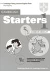 Image for Cambridge Starters 1 Answer Booklet