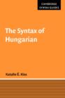 Image for The Syntax of Hungarian