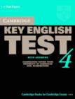 Image for Cambridge key English test 4 with answers  : examination papers from University of Cambridge ESOL Examinations : Cambridge Key English Test 4 Self Study Pack