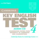Image for Cambridge Key English Test 4 Audio CD