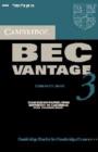 Image for Cambridge BEC Vantage 3 Audio Cassette