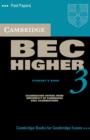Image for Cambridge BEC Higher 3 Audio Cassette