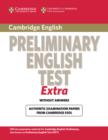 Image for Cambridge Preliminary English Test Extra Student&#39;s Book