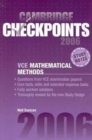 Image for Cambridge Checkpoints VCE Mathematical Methods 2006
