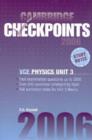 Image for Cambridge Checkpoints VCE Physics Unit 3 2006