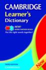 Image for Cambridge Learner&#39;s Dictionary