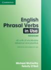 Image for English phrasal verbs in use  : 60 units of vocabulary reference and practice: Advanced