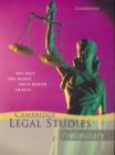 Image for Cambridge legal studies: Preliminary