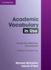 Image for Academic vocabulary in use  : 50 units of academic vocabulary reference and practice