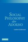 Image for Social Philosophy after Adorno