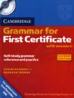 Image for Grammar for First Certificate with answers  : self-study grammar reference and practice
