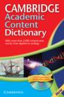 Image for Cambridge academic content dictionary