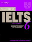 Image for Cambridge IELTS 6  : examination papers from University of Cambridge ESOL examinations