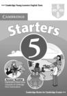 Image for Cambridge Young Learners English Tests Starters 5 Answer Booklet