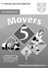 Image for Cambridge Young Learners English Tests Movers 5 Answer Booklet