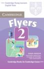 Image for Cambridge Young Learners English Tests Flyers 2 Audio Cassette : Examination Papers from the University of Cambridge ESOL Examinations : Level 2