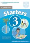 Image for Cambridge Young Learners English Tests Starters 3 Student&#39;s Book