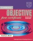 Image for Objective : Objective First Certificate Student&#39;s Book and 100 Tips Writing Booklet Pack Italian edition