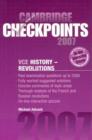 Image for Cambridge Checkpoints VCE History - Revolutions 2007