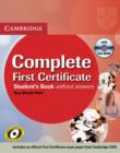 Image for Complete First Certificate Student&#39;s Book with CD-ROM
