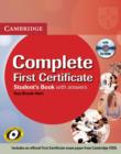 Image for Complete First Certificate Student's Book with answers with CD-ROM