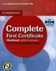 Image for Complete First Certificate Workbook with Audio CD