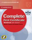 Image for Complete First Certificate Workbook with Answers and Audio CD
