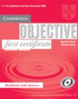 Image for Objective First Certificate Workbook with answers