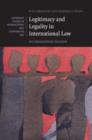 Image for Legitimacy and legality in international law  : an interactional account