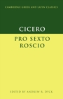 Image for Cicero: &#39;Pro Sexto Roscio&#39;