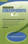 Image for Cambridge Checkpoints VCE Standard General Maths